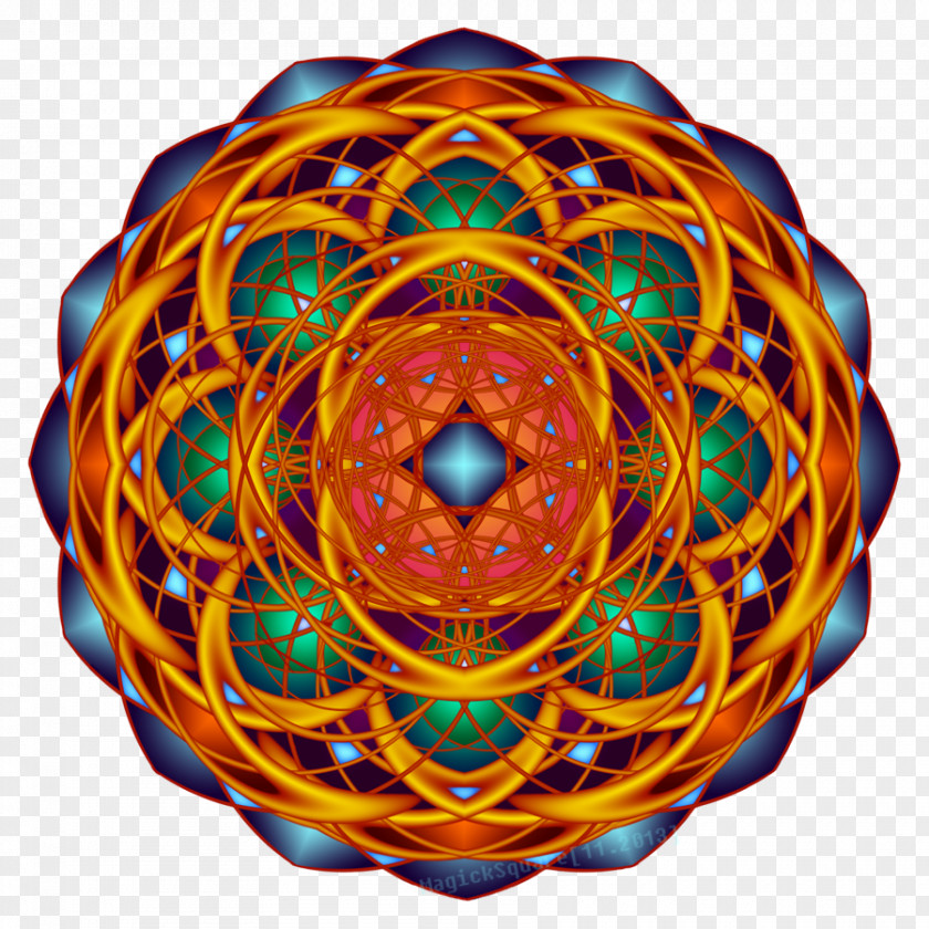Buddhism Mandala Sacred Geometry Fractal Rangoli Overlapping Circles Grid PNG