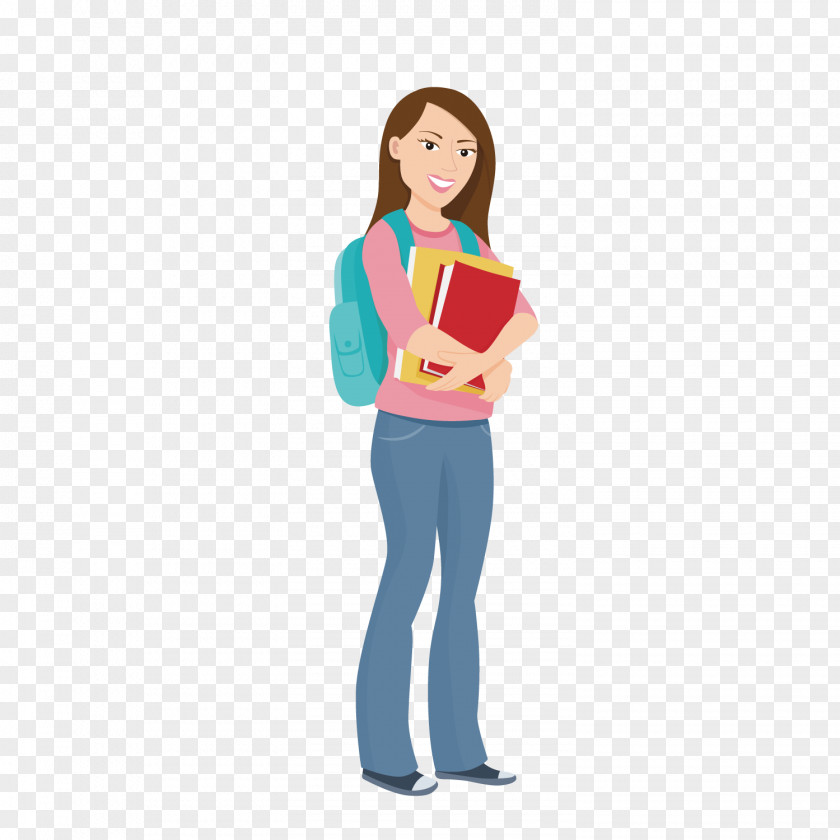 Carrying A Schoolbag For College Students Student University Education Clip Art PNG