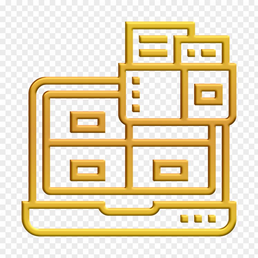 Laptop Icon Business Essential Files And Folders PNG