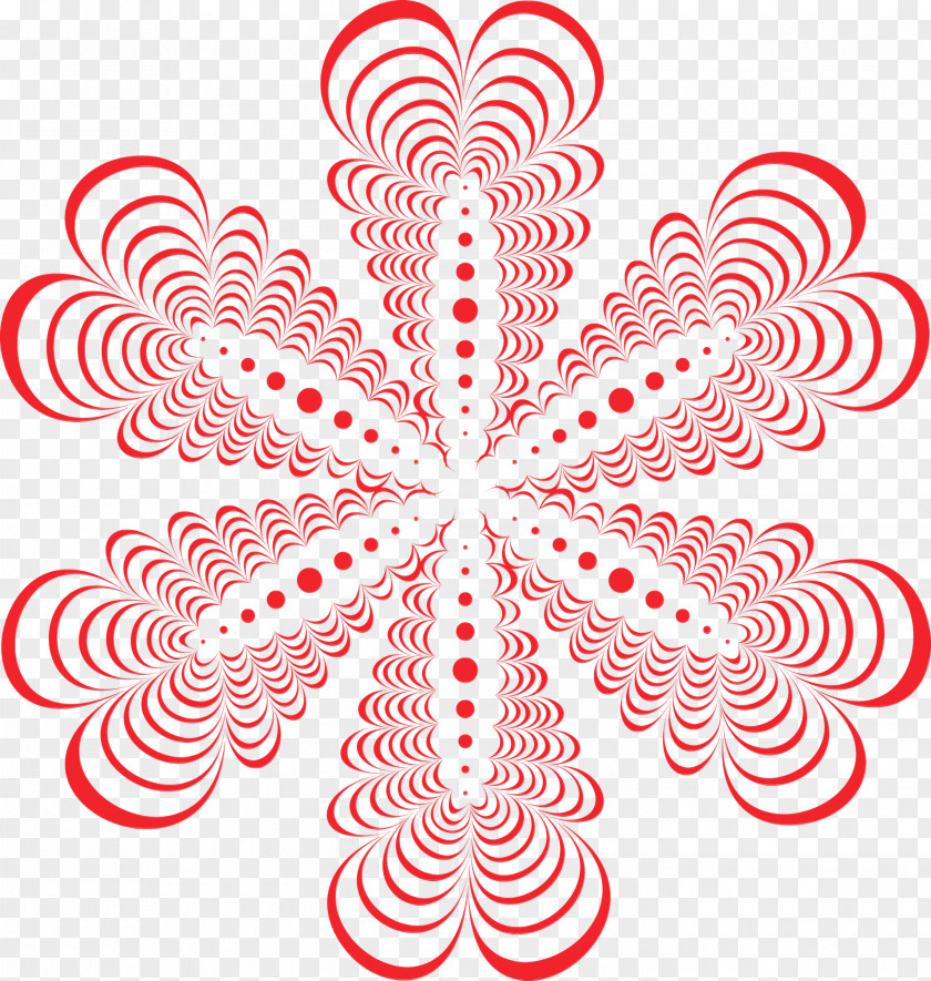 Red Pattern Line Art Christmas PNG