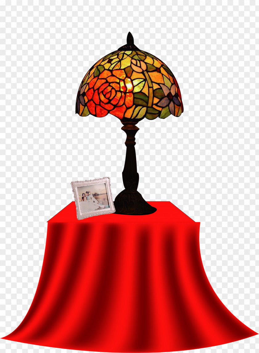 Vector Hand-painted Lamp Illustration PNG