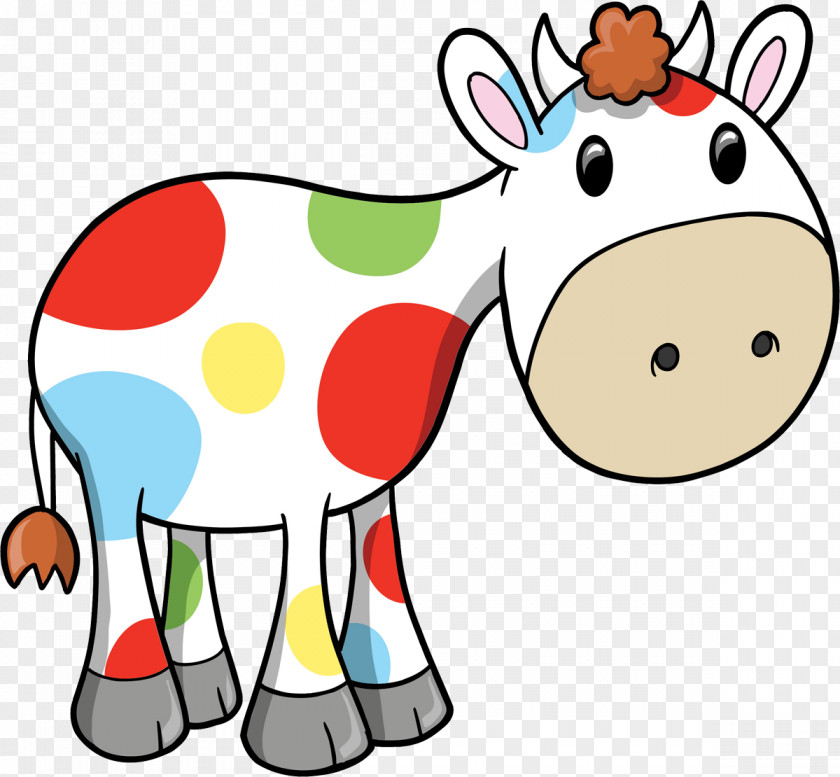 Clarabelle Cow Cattle Clip Art PNG