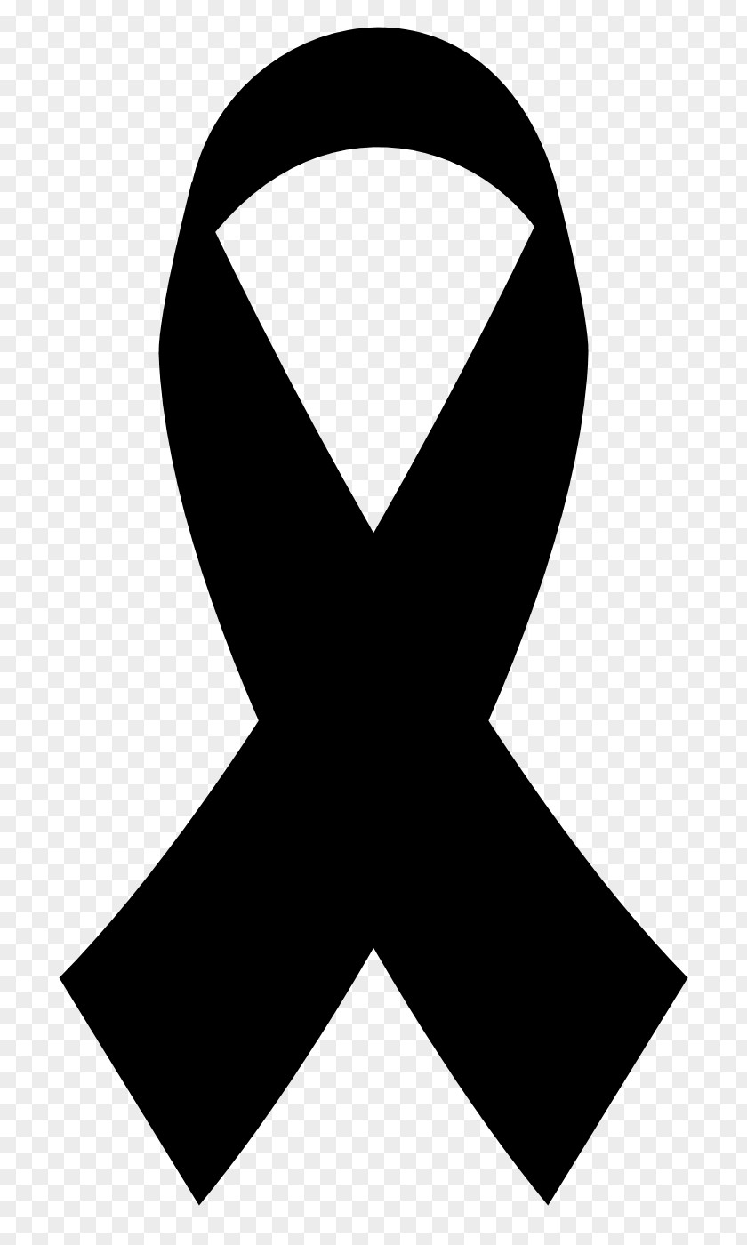 Illustration Awareness Ribbon Clip Art Black PNG