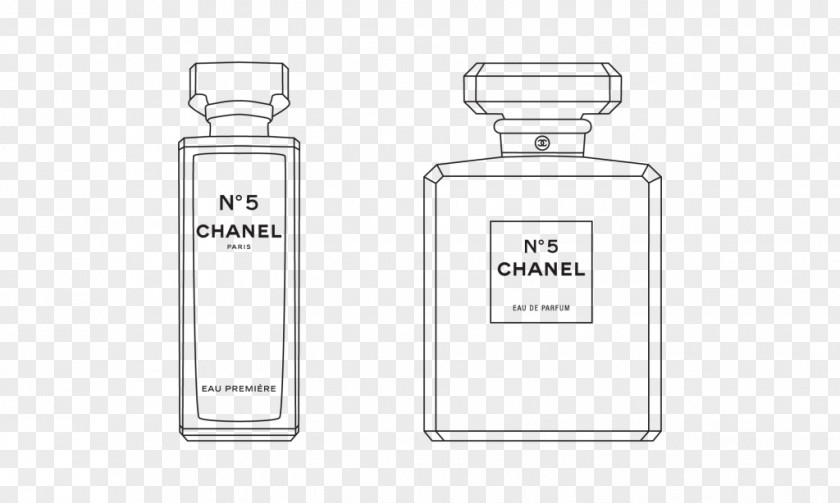 Chanel Glass Bottle No. 5 Perfume PNG