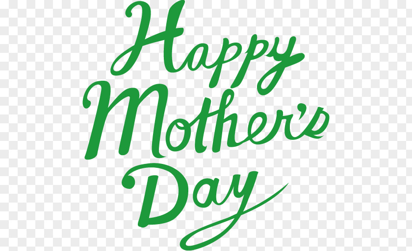 Green HAPPY MOTHERS DAY. PNG