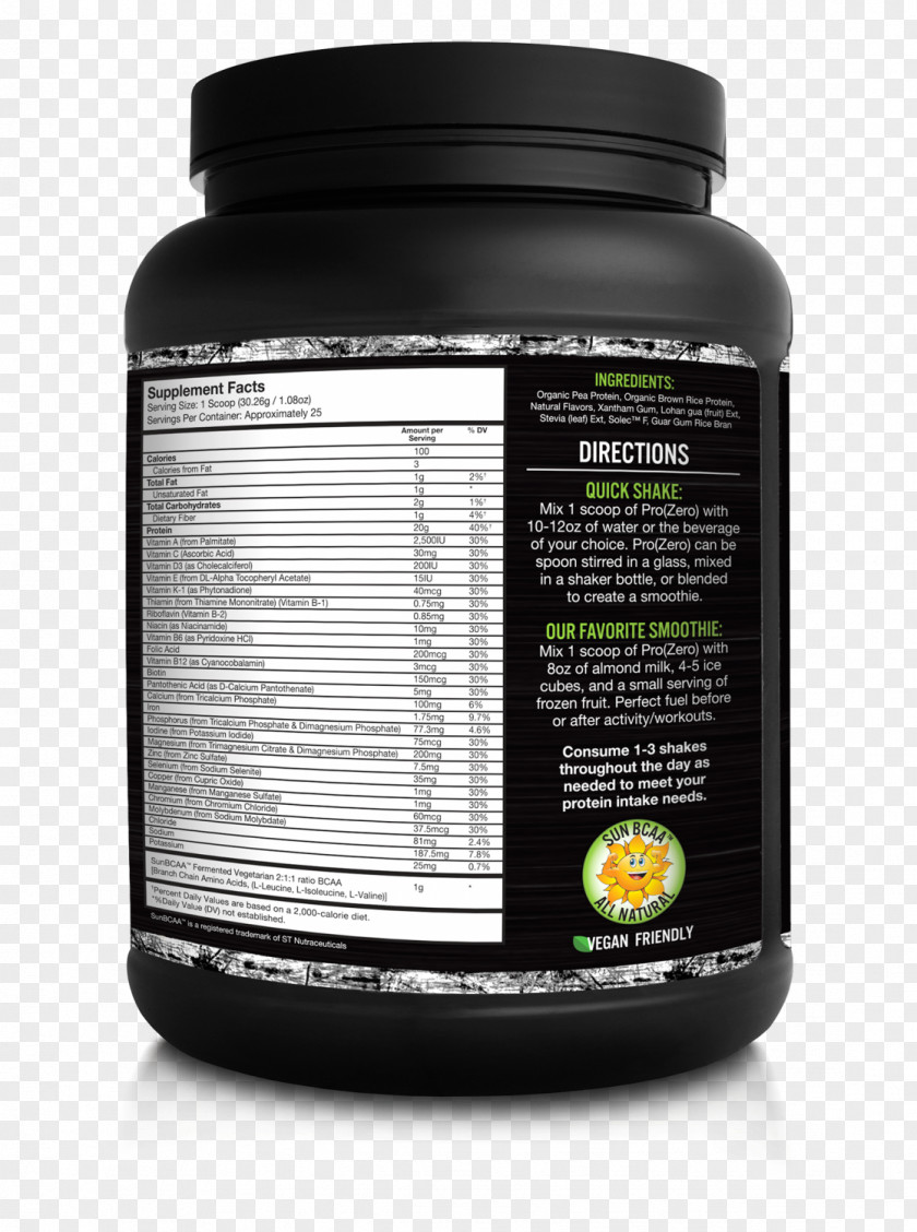 Pea Protein Brand Ingredient Flavor PNG