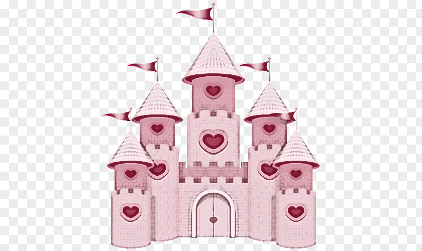 Pink Castle Tower Architecture Building PNG