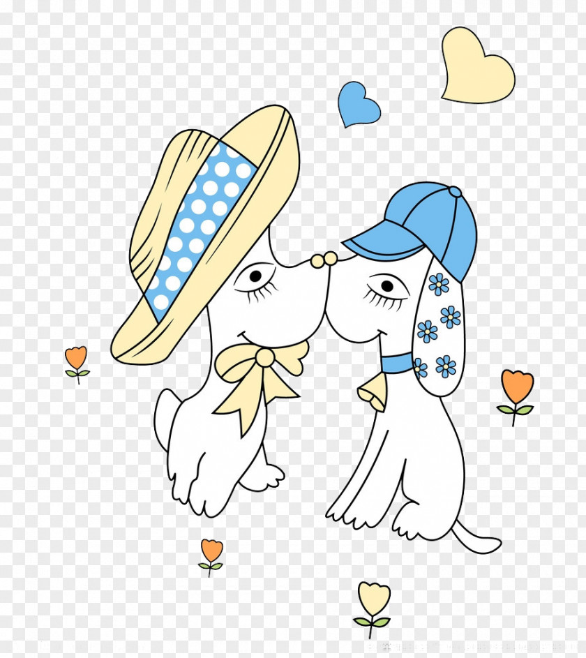 Puppy Kissing Photo Clip Art PNG