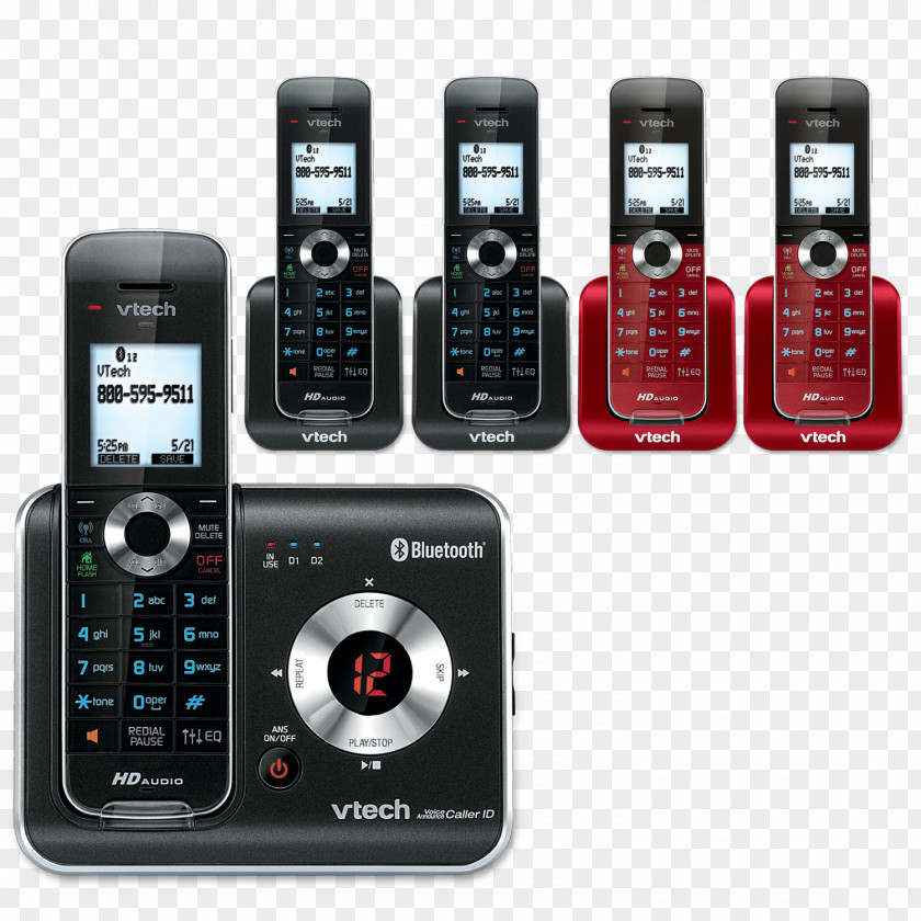 Answering Machine Cordless Telephone Digital Enhanced Telecommunications Home & Business Phones Handset PNG