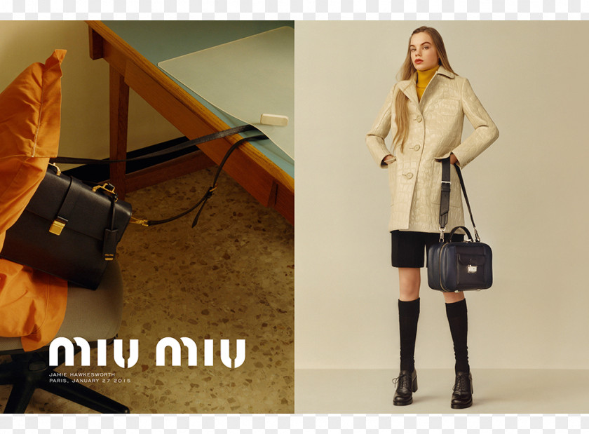 Model Miu Handbag Fashion Advertising PNG