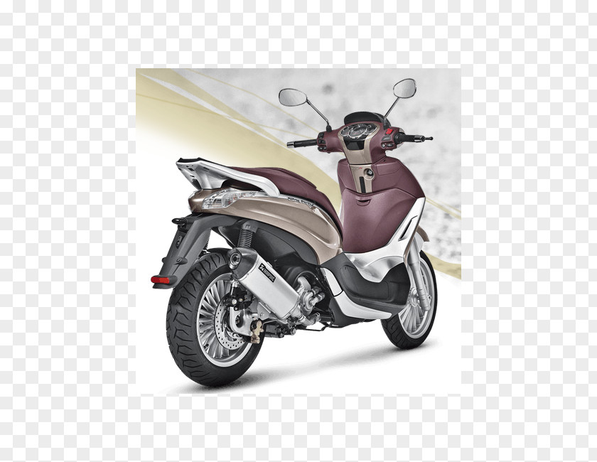 Scooter Piaggio Exhaust System Akrapovič Motorcycle PNG
