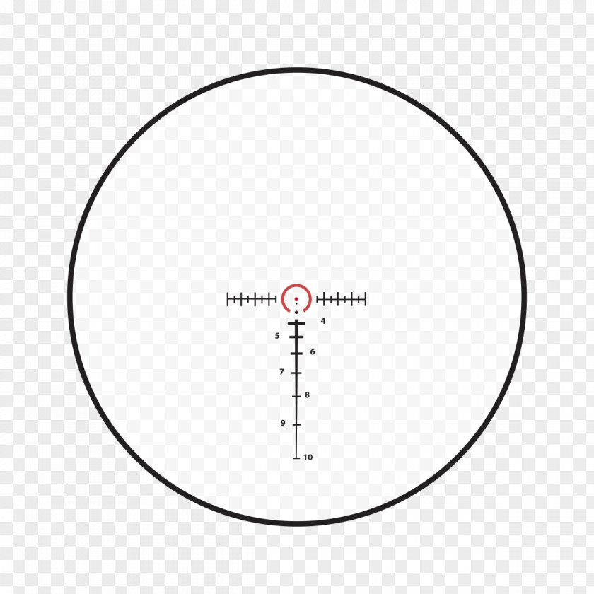 Scopes Reticle Telescopic Sight Red Dot Milliradian Reflector PNG