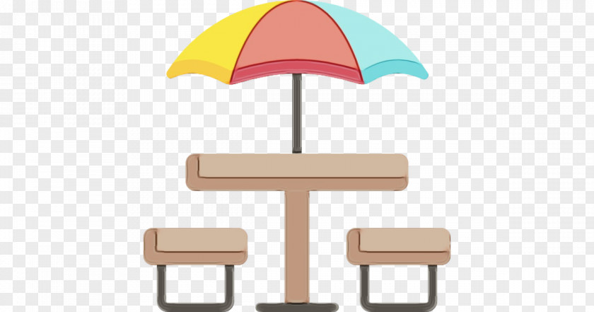 Shade Beige Umbrella Furniture Table Clip Art PNG