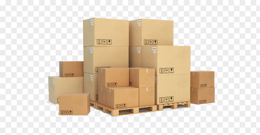 A Lot Of Cardboard Boxes Pallet Racking Box Cargo PNG