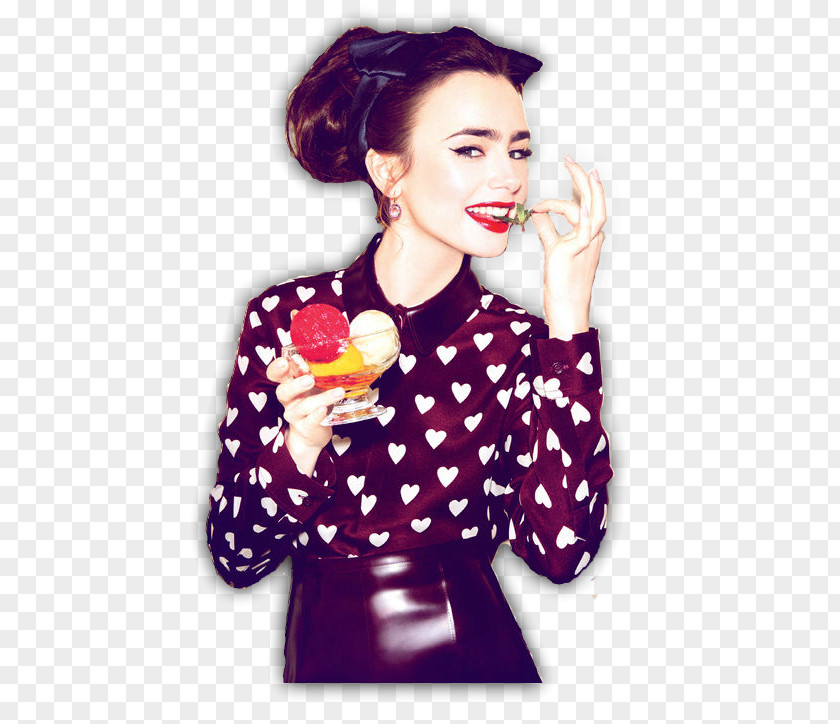 Actor Lily Collins The Mortal Instruments: City Of Bones Glamour Magazine Fashion PNG