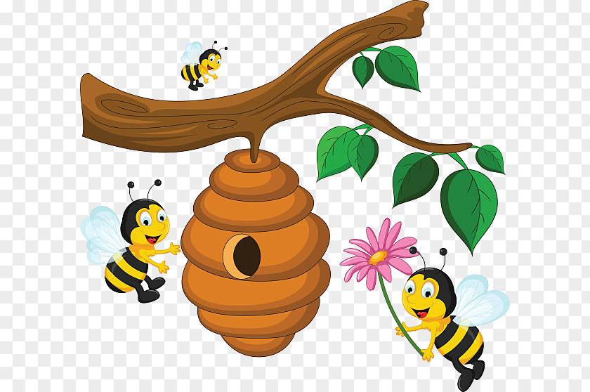 Bee Vector Graphics Image Stock Illustration PNG