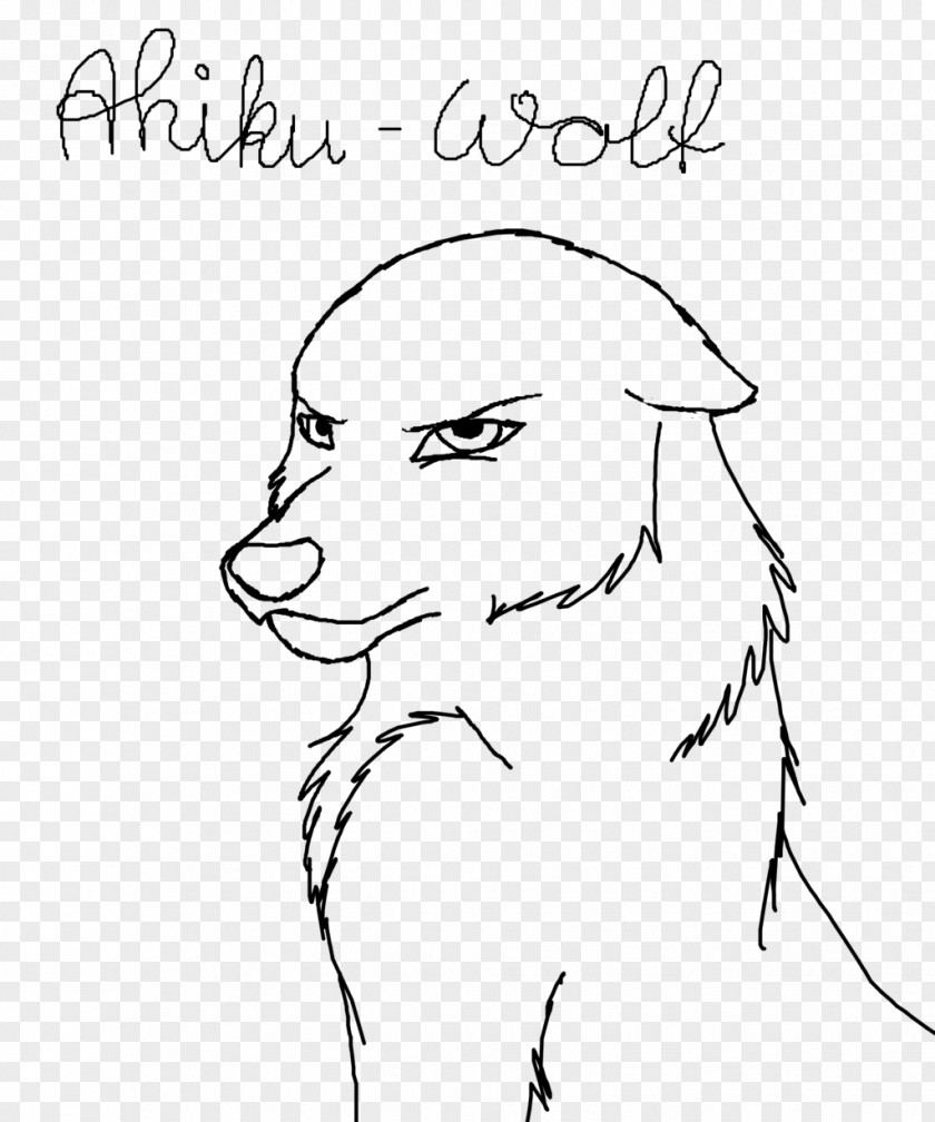 Cartoon Wolf Line Art Dog Drawing Photography PNG