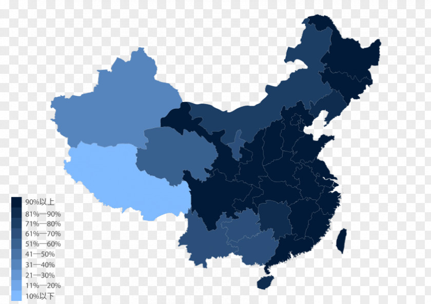 Chinese Characteristics China Vector Map PNG