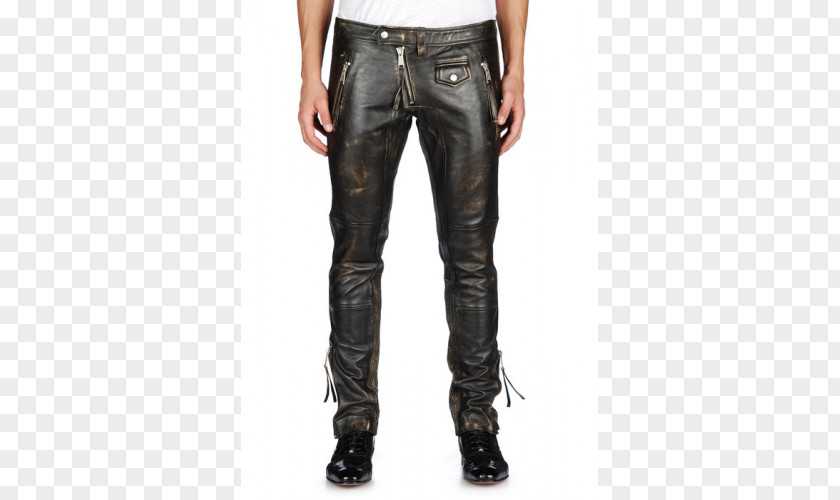 Jeans Pants Leather Jacket Lederhosen PNG