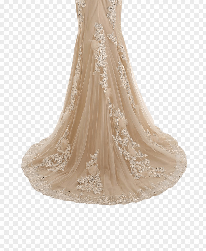 Wedding Gown Dress Champagne Ball Evening PNG