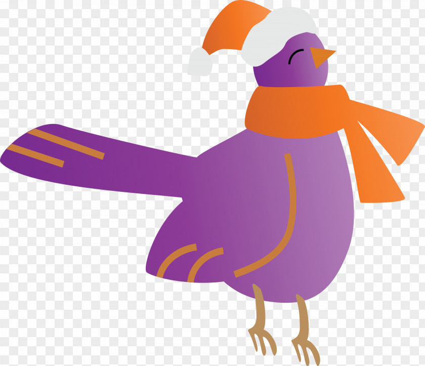 Cartoon Purple Violet Bird Animation PNG
