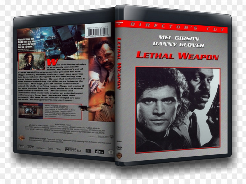 Dvd Danny Glover Lethal Weapon Martin Riggs Blu-ray Disc Film PNG