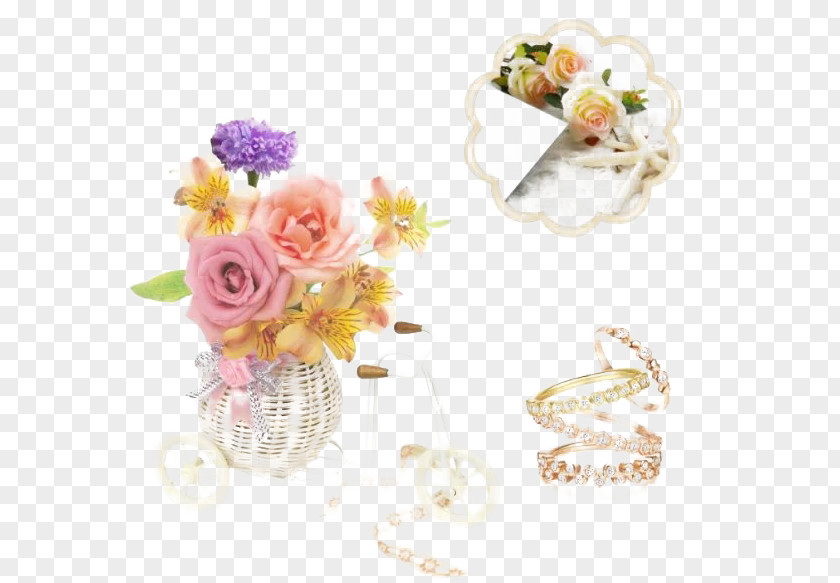 Flower Jewelry Floral Design Bouquet Cut Flowers Artificial PNG