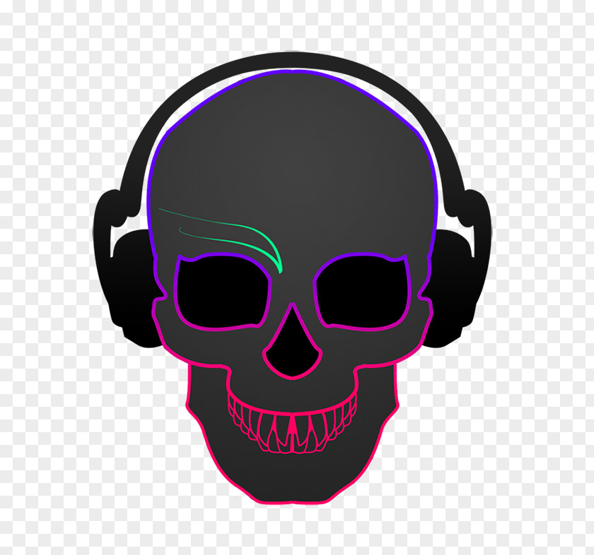 Headphones Skull Pink M Clip Art PNG