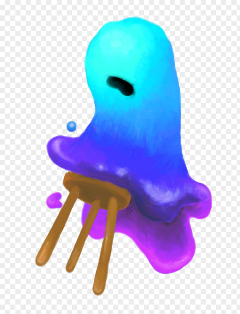 Slime Purple Violet Cobalt Blue PNG