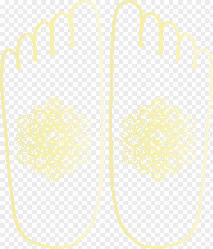 Yellow Shoe Font Line Meter PNG