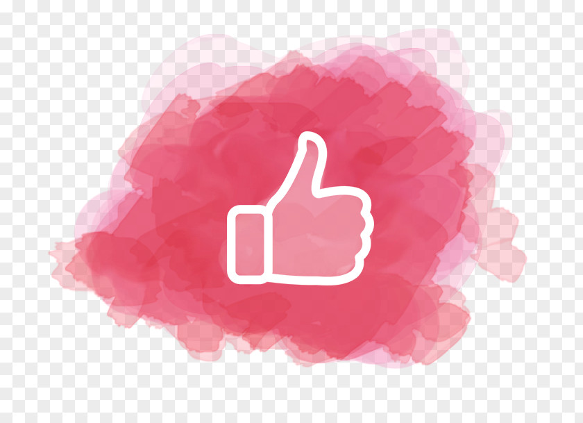 Aquarela Pink Facebook PNG