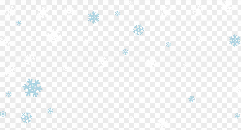 Blue Snowflake Floating Angle Pattern PNG