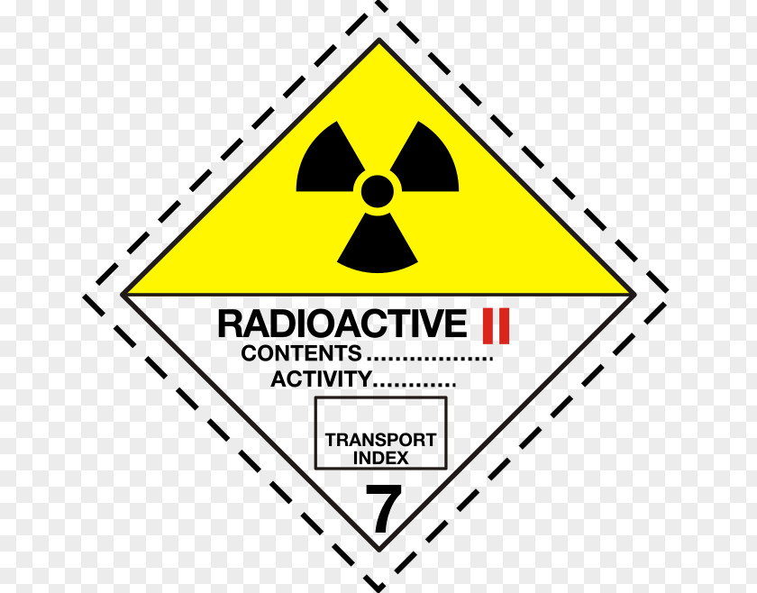 Radioactive ADR Dangerous Goods Safety Advisor Hazchem HAZMAT Class 7 Substances PNG