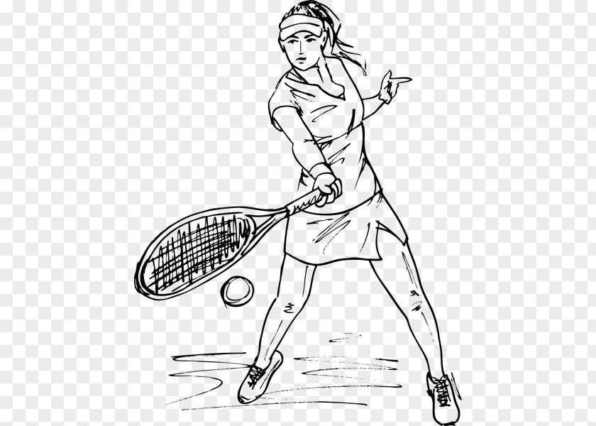 Tennis Girl Drawing Racket Player PNG player, tennis clipart PNG