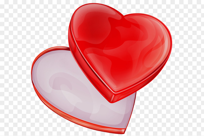 Heart Painted Jewelry Box Valentines Day Clip Art PNG