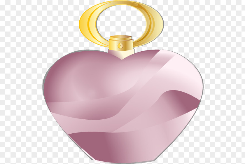 Perfume Heart Illustration PNG
