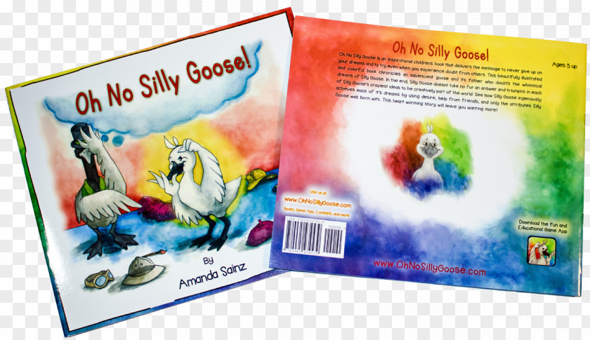 Silly Goose Children's Literature Oh No Book PNG