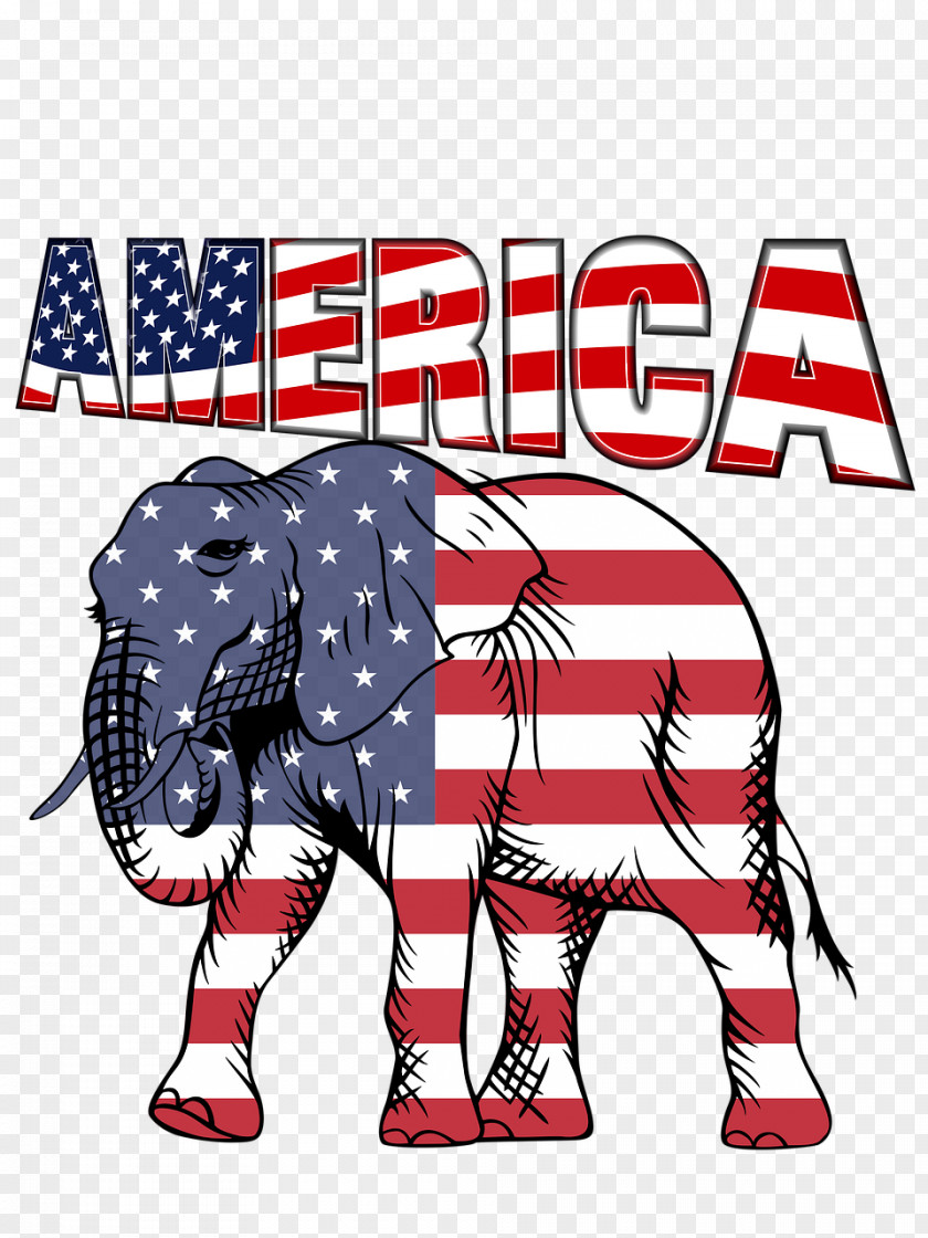 United States Flag Of The Elephantidae African Bush Elephant Clip Art PNG
