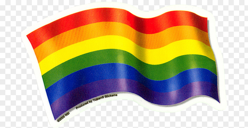 Car Bumper Sticker Decal Rainbow Flag PNG