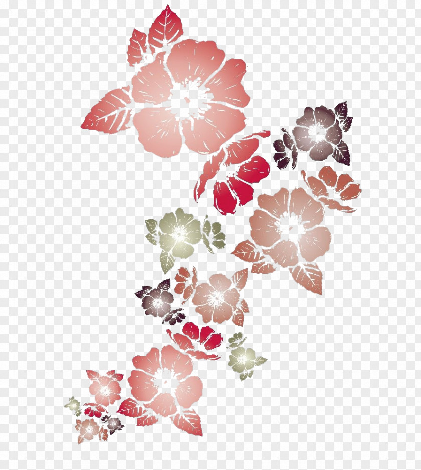 Hand-painted Flowers Plants Flower Euclidean Vector Fashion PNG