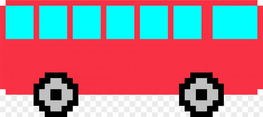 Pixel Car Van Pickup Truck Art PNG