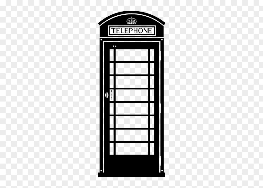 United Kingdom Telephony Telephone Booth Red Box Sticker PNG