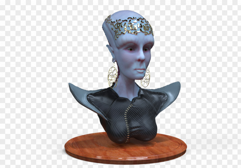 Bluish Editing The Detail Figurine PNG