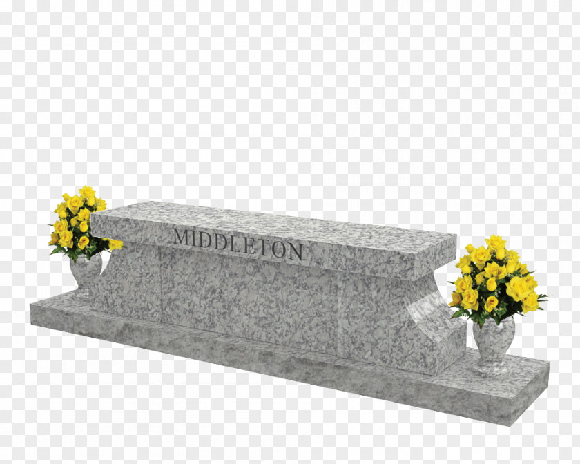 Stone Bench Headstone Southern Illinois Monuments Memorial Cemetery PNG