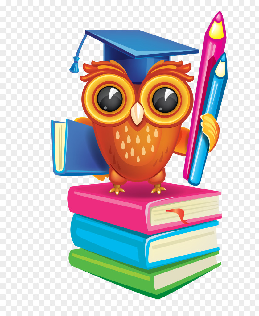 Academic Success Owl School Picture Frame Clip Art PNG