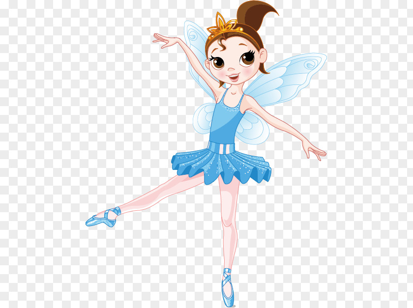 Cute Butterfly Fairy Tooth Ballet Dancer Illustration PNG