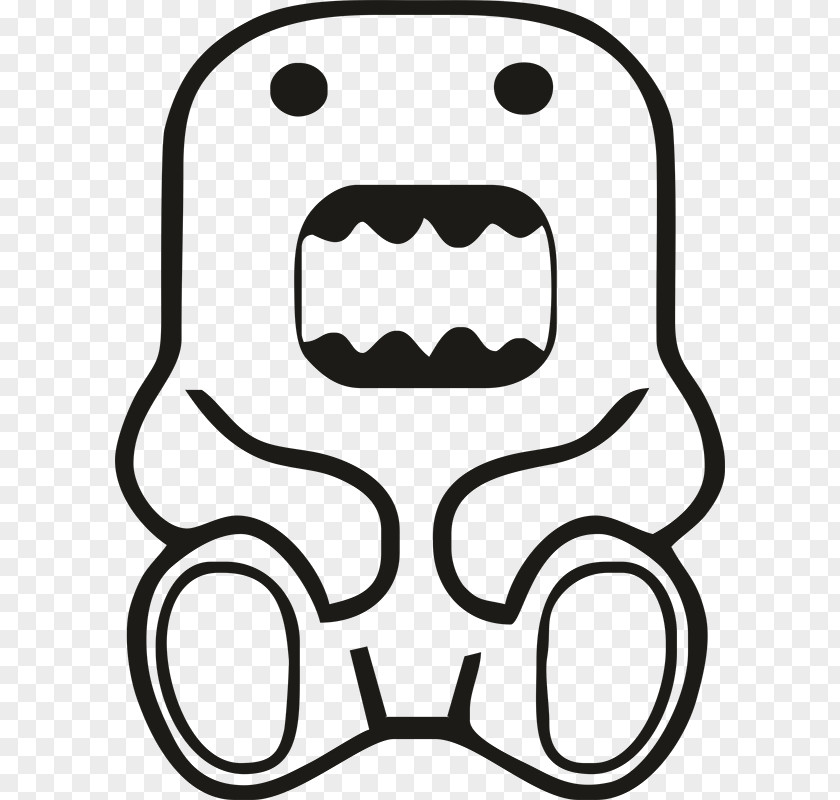 Domo Decal Sticker Image Coloring Book PNG