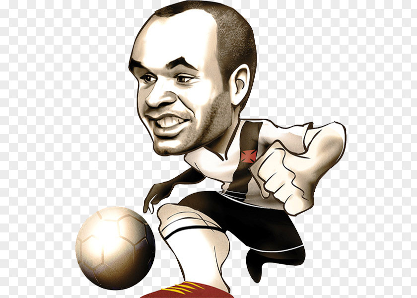 Football Caricature Cartoon Drawing Andrés Iniesta Argentina National Team PNG