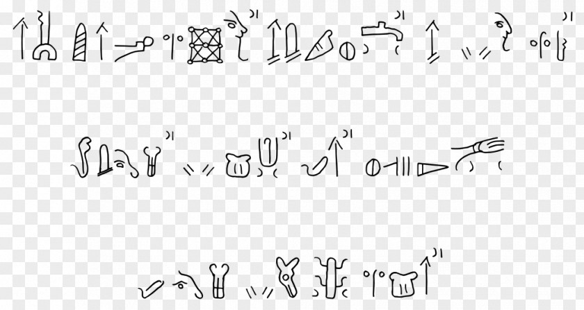 Hieroglyphs Karatepe Bilingual Hieroglyphic Luwian Anatolia PNG
