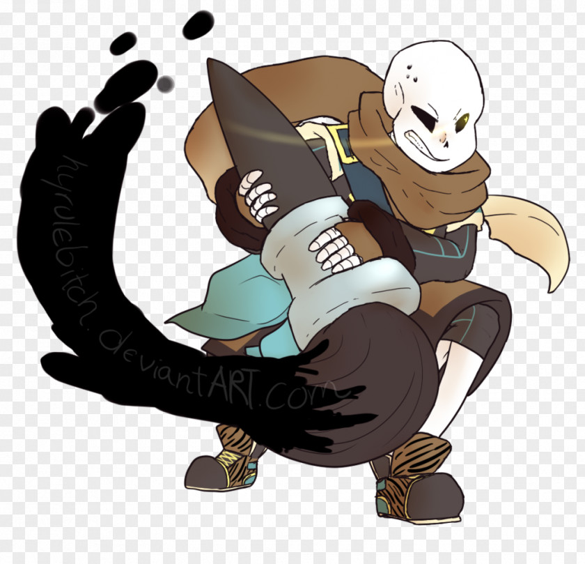 Ink Sans Undertale Gray Wolf PNG